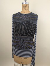 1980's/1990's silk sequinned top