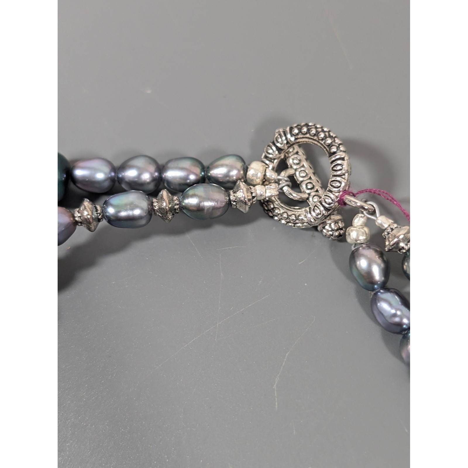 Artisan Abalone Shell Statement Necklace 18 Inch … - image 8