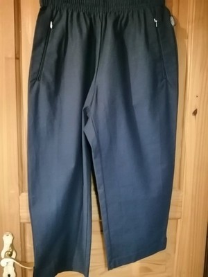 Trigema Damen Hose Freizeithose Caprihose 3/4 Sporthose Schlupfhose Navy Größe M