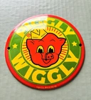 VINTAGE PIGGLY WIGGLY 12" GASOLINE SODA POP GAS OIL PUMP STATION PORCELAIN SIGN
