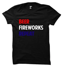 Beer Fireworks Repeat - 4th Of July Summer Party Women's T-shirt