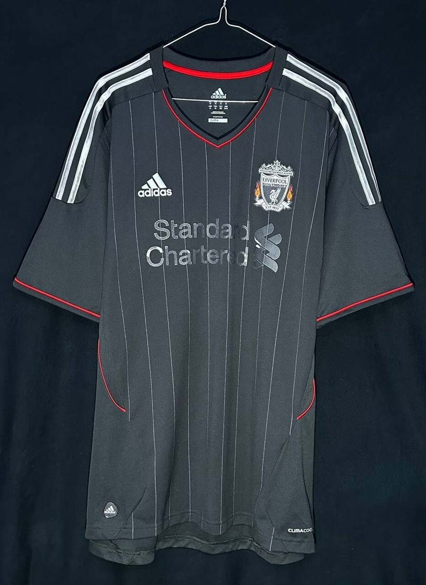 LIVERPOOL 2011 2012 AWAY FOOTBALL SHIRT SOCCER JERSEY ADIDAS black