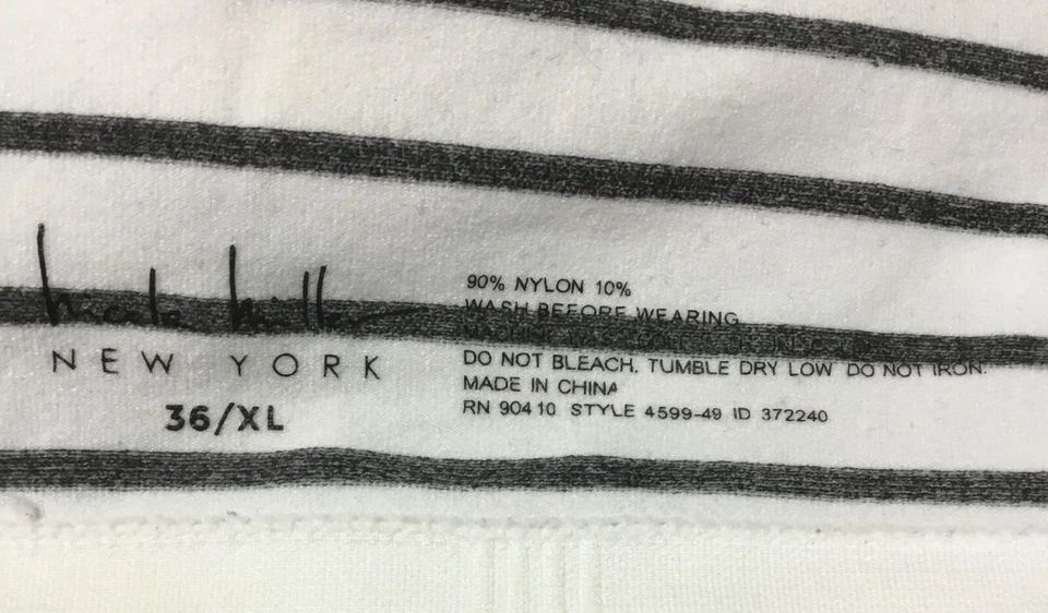 Nicole Miller N.Y Girls 36/Xl Multicolor Striped Sports Bra - Image 3 of 3