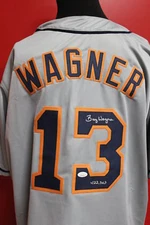Billy Wagner Signed and Inscribed Houston Astros Custom Jersey 422 saves JSA