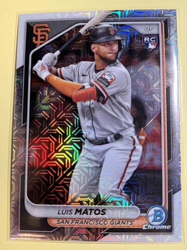 2024 Luis Matos Bowman Chrome Mega Mojo RC Rookie Card San Francisco Giants #12 - 第 1/2 張圖片