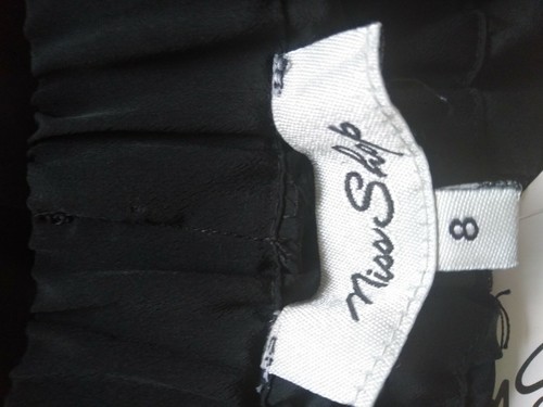 Miss Shop Black Lace Trim Elastic Waist Shorts Boho Size 8 - Picture 7 of 10