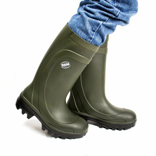 BEKINA 'StepLite X' GREEN Work Safety Gumboots Steel Toe Cap. 40% Lighter - Picture 3 of 9