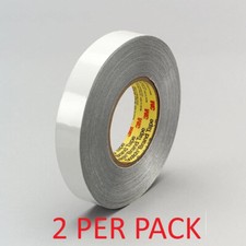 2 Pack 3M High Temp Foil Glass Cloth AlumTape 363 Silver 3/4"x36yd 7.3mil 1 roll