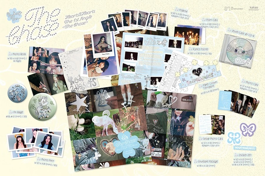 HEARTS2HEARTS [THE CHASE] Single Album PACKAGE/CD+Book+4Card+