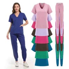 Operating Room Medical Uniform Scrubs Set Nurse Dental Surgery Suit Workwear New
