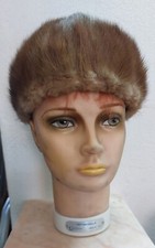 CAPPELLO DONNA IN PELLICCIA DI VISONE VINTAGE 