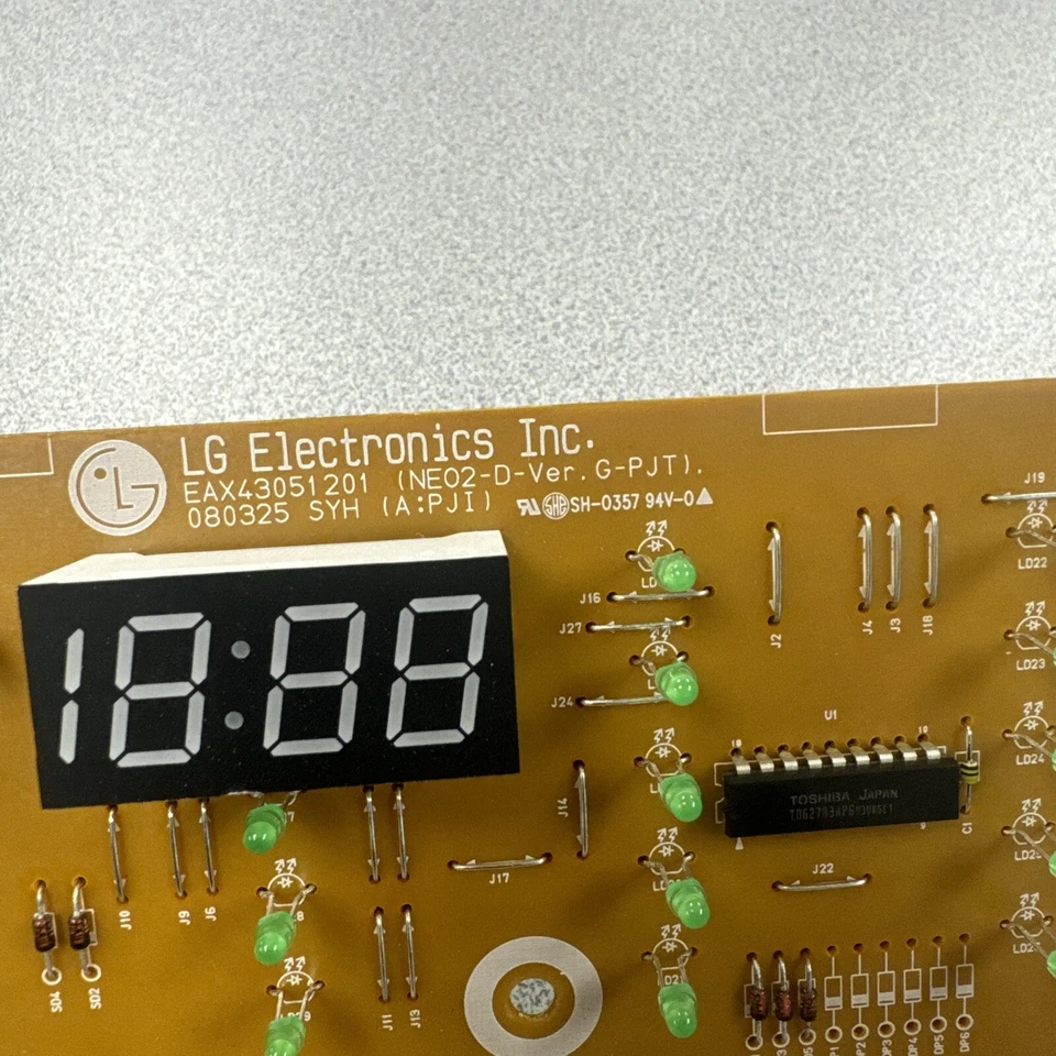 Placa de controle LG Washer Display Part# eax43051201 - Imagem 2 de 3