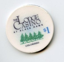 1.00 Chip from the Lodge Casino Black Hawk Colorado Chipco
