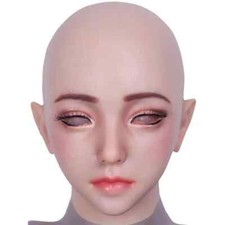Realistic Mask Full Head Face Soft Silicone Male To Female Cosplay Crossdresser