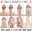 thumbnail 6 - 7pcs 15" 18" 20" 22" Clip In Remy Real 100% Human Hair Extensions Full Head N206