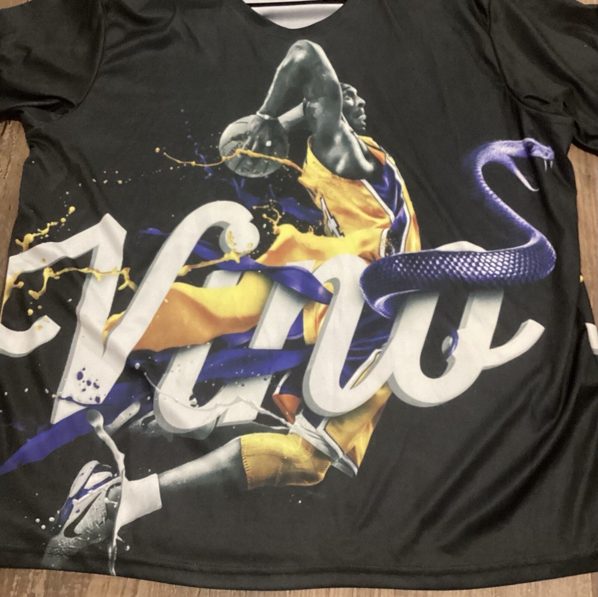 Lakers Kobe Bryant Vino Mamba All Over Tshirt 4XL | eBay