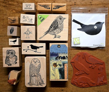 Choose among 50 rubber stamps featuring BIRDS, CAGES, NESTS, all styles