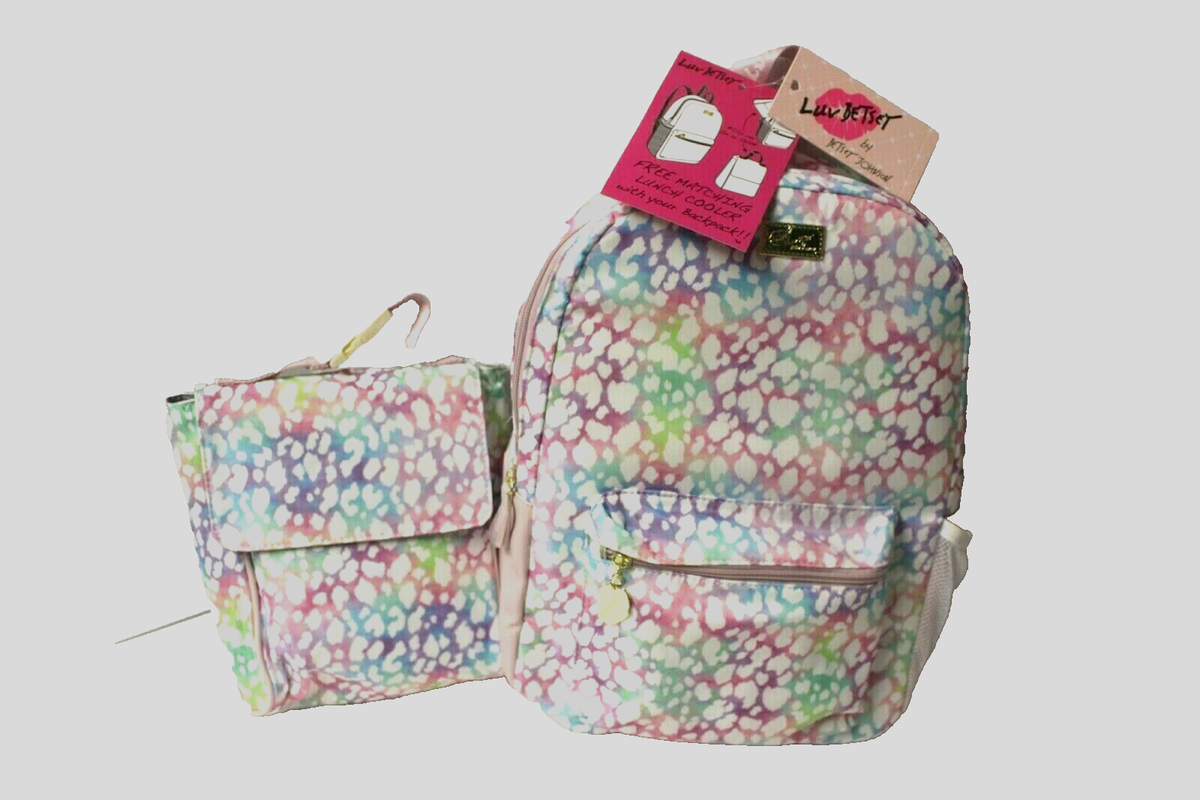 Betsey Johnson backpack with matching lunchbox Luv Betsey Johnson Backpack Lunch Bag Box Set Midnight Stars  main image 2