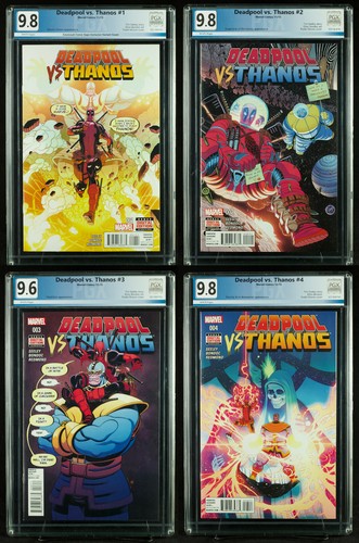DEADPOOL vs. THANOS #1-4 (Marvel) ALL PGX 9.8 NM/MT Near Mint +CGC!