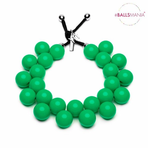 COLLANA BIJOUX BALLSMANIA COLLANE RESINA MIRTA SFERE ...- | eBay