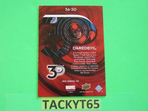 2015 UD MARVEL 3D LENTICULAR VARIANT SINGLE CARD(S) NEW YOU CHOOSE - Picture 110 of 134