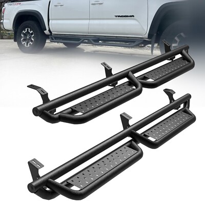 Running Boards Side Steps Nerf Bar for 2005-2023 Toyota Tacoma Double Cab Drop