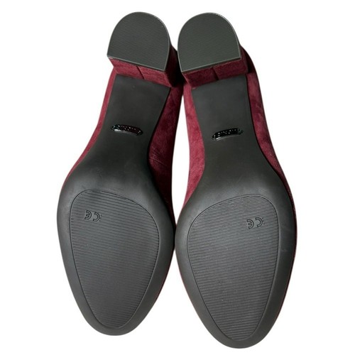 Vionic Burgundy Suede Amor Mariana Pump Womens size 7 arch Support - Picture 4 of 10