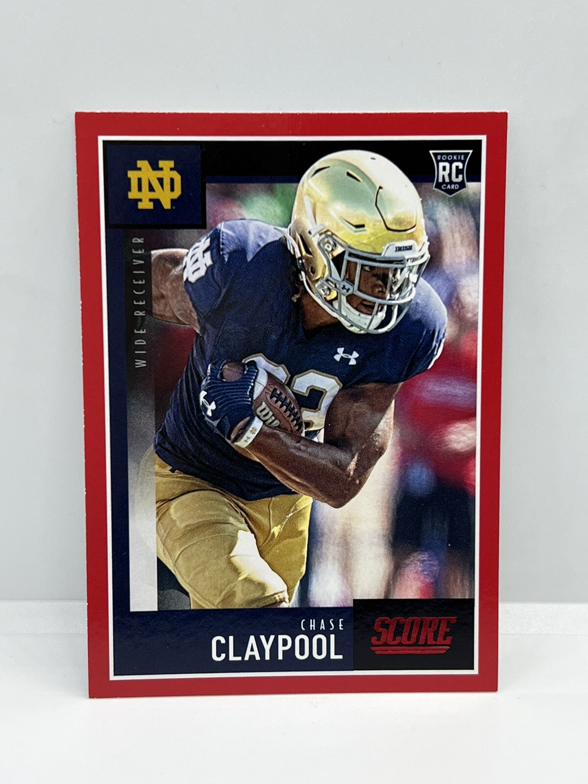 2020 Score Football Chase Claypool RED ROOKIE #417 Panini Steelers Notre Dame SP