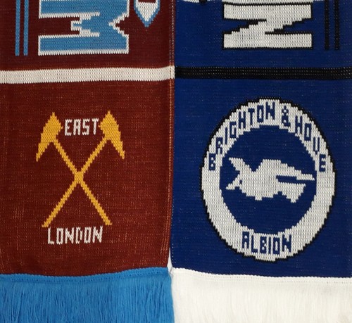 West Ham United v Brighton & Hove Albion Match Scarf & Football Memorabilia - Picture 2 of 7