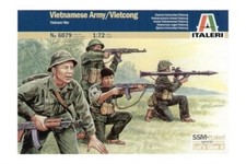 Italeri 6079 1/72 Scale Military Model Kit Vietnam War Vietcong Army 50 Figures 