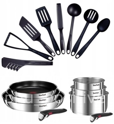 TEFAL INGENIO EMOTION TOPFSET 16-TEILIG, TÖPFE,  PFANNEN, ABNEHMBAREN GRIFFE NEU