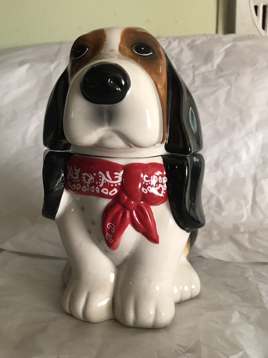 Pioneer Woman Doggie Henry Candy Cookie Treat Jar Canister 7.75