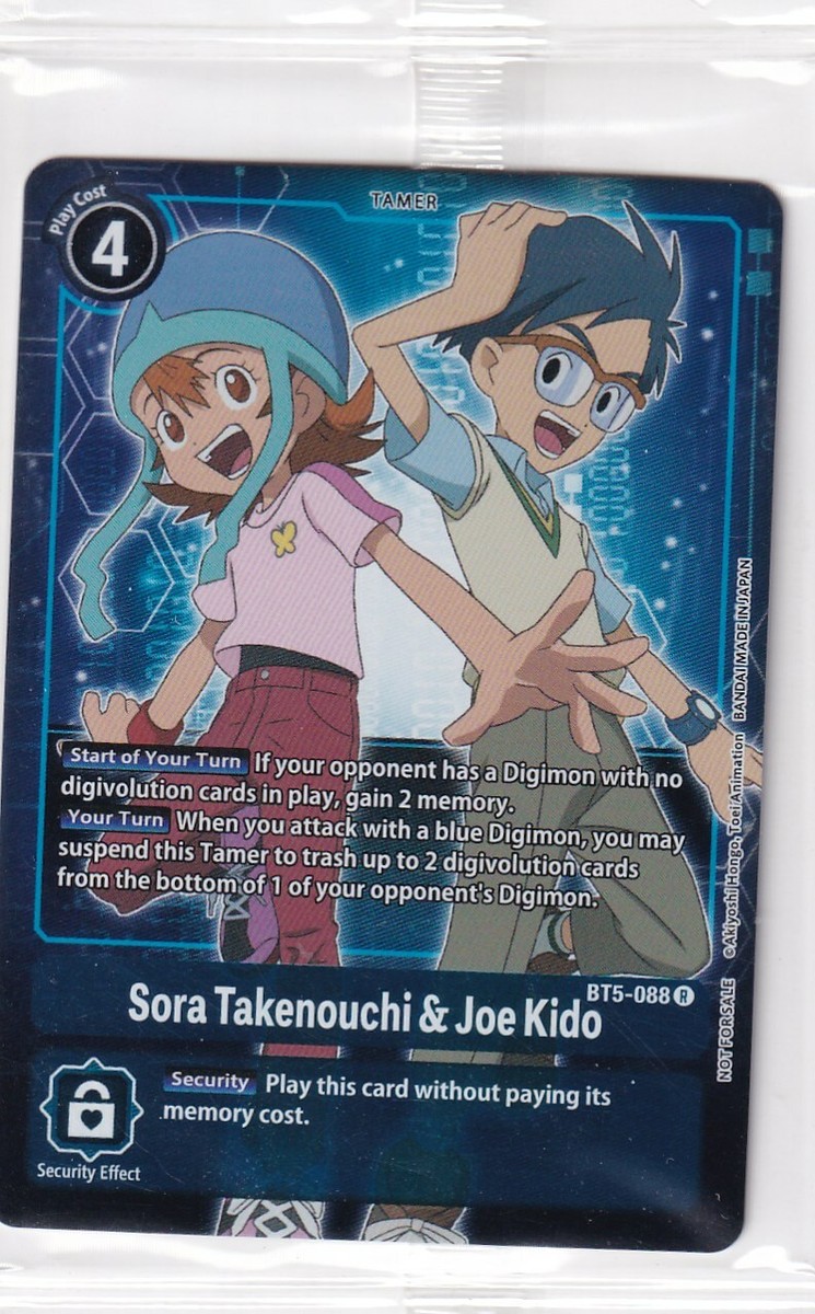 DIGIMON TCG - BOX TOPPER - SORA TAKENOUCHI & JOE KIDO - BT5-088