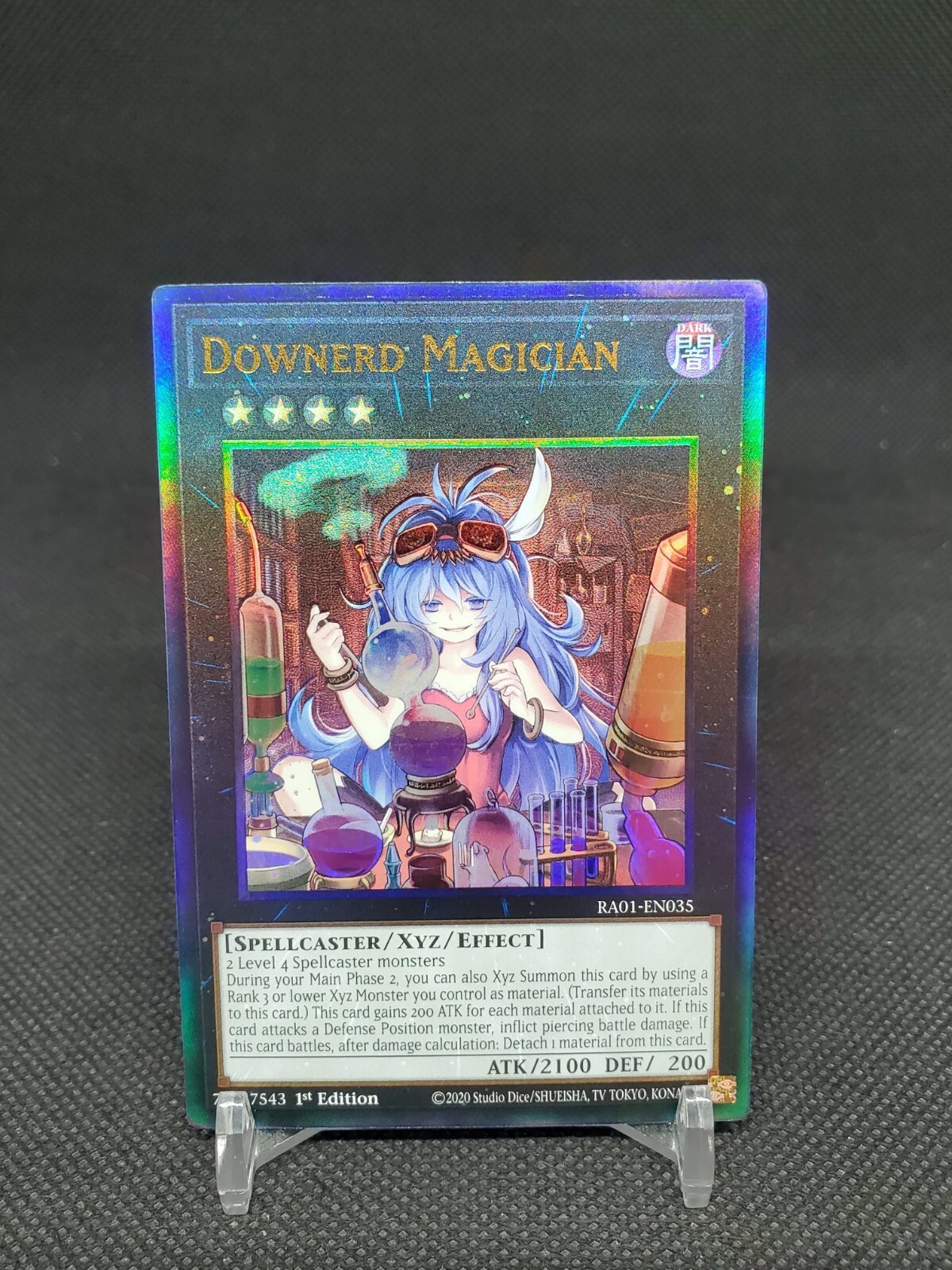 Downerd Magician Prismatic Ultimate Rare 1st Edition NM Yugioh Card RA01-EN035