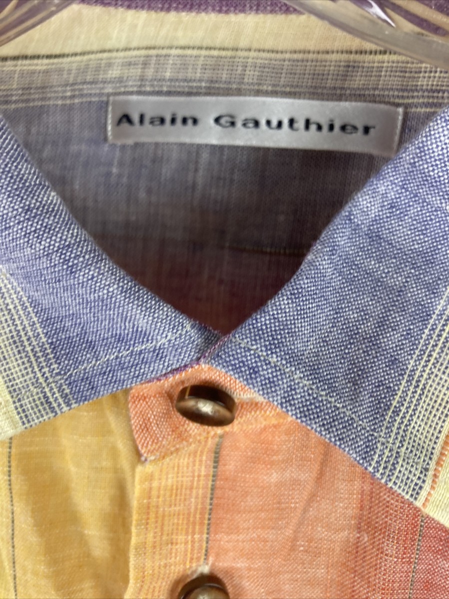 フランス製 Alain Gauthier コットンリネンシャツ アランゴティエ フランス製 Alain Gauthier コットンリネンシャツ アラン