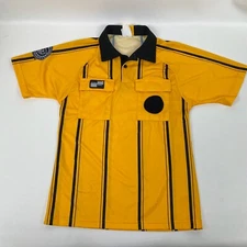 Official Sports NISOA Yellow Jersey Referee Shirt Short Sleeve Size S