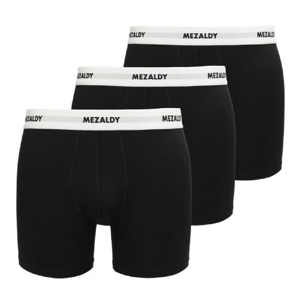 3 St. Mezaldy Herren Boxershorts UnterwäSche Mit Elastischem Bund Schwarz Gr. S-image