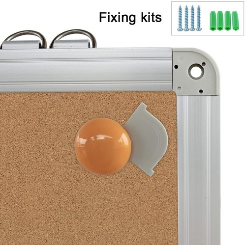 Hand in Hand Premium Corkboard Pinboard Aluminium Frame 1200 x 900mm - Picture 4 of 11