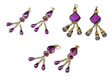 Purple, Light Purple, Lilac Saree Blouse Duppata Lehenga Latkan Tassel Accessory