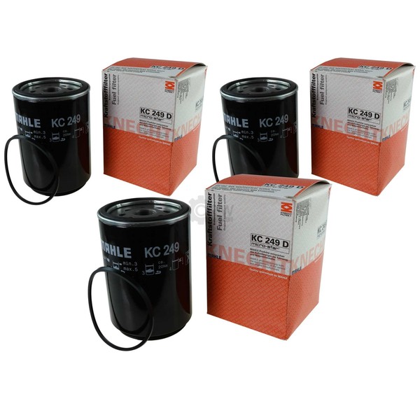 3X Mahle / Knecht Kraftstofffilter KC 249D Fuel Filter-image