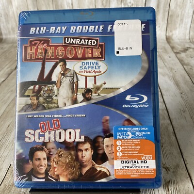 Double Feature: Hangover & Old School (Blu-ray) New Factory Sealed