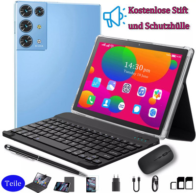 2024 Tab 16GB+256GB Pad Android14 Gaming Tablet PC HD 10,1Zoll PC Dual SIM Wi-Fi