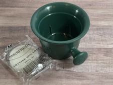 PRORASO Green Professional Shaving Mug Bowl Heavy Duty Barber Grade Soap Set