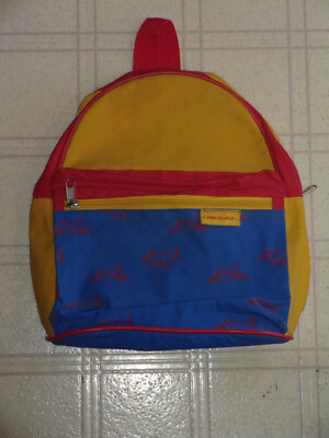 Vintage Concourse Yellow Blue Red Vinyl Kids Small Airplane