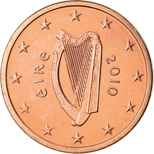 [#774496] IRELAND REPUBLIC, 5 Euro Cent, 2010, BU, STGL, Copper Plated Steel, KM - Picture 1 of 2