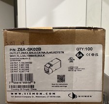  Z6A-SK02B (SIEMON) x 100 Per Box. Bulk/Lot  ...