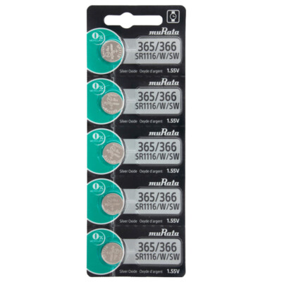 Murata Replaces Sony SR1116W Watch and Calculator Batteries x 5