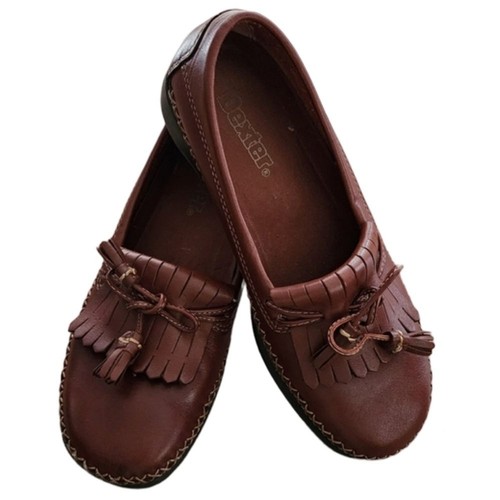 Chaussures Dexter En Cuir Marron - Taille 7.5 US Large - Mocassins à Glands D'occasion