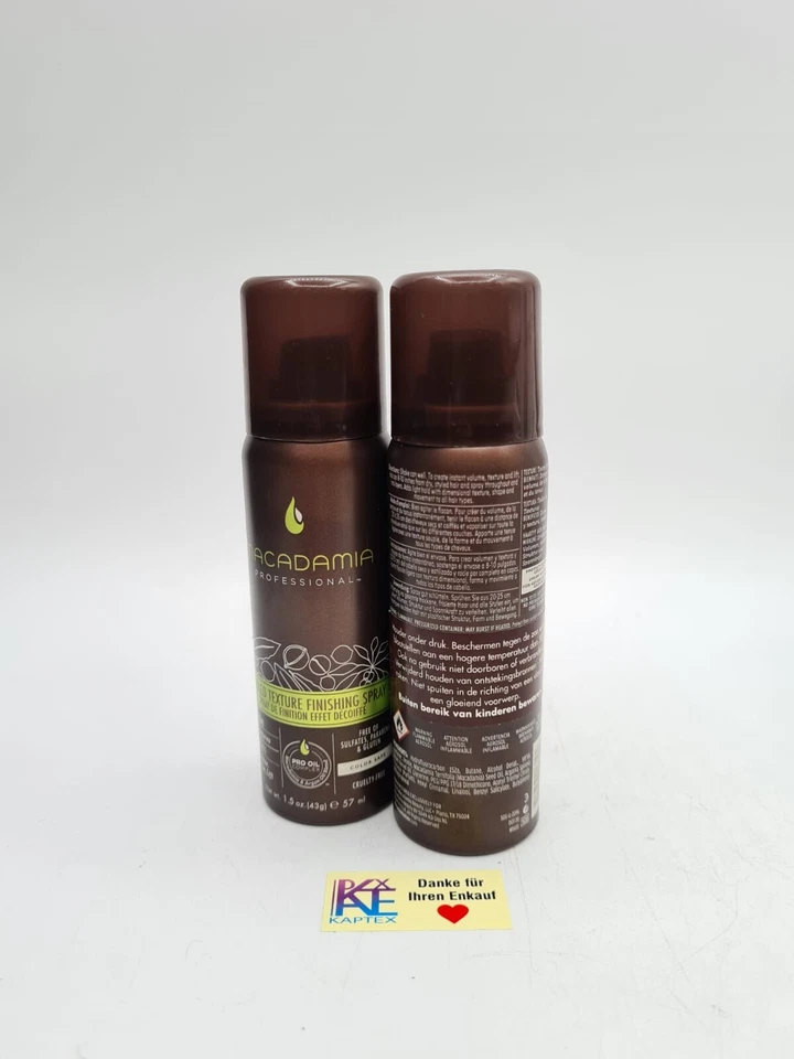 2x Macadamia Tousled Texture Finishing Spray 57ml G233 - Bild 2 von 2