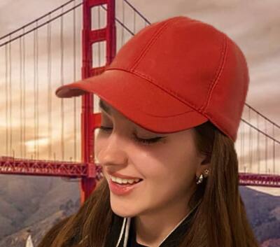 Genuine Vintage Leather Baseball Cap Premium Soft Lambskin Adjustable Hat